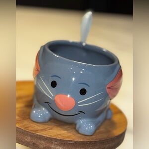 2021 Disney Parks Ratatouille Adventure Remy Coffee Mug Bowl with Spoon NEW